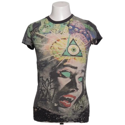 Drop Dead, T-shirt, Größe: XS, Schwarz/Mehrfarbig, Baumwolle, Print, Herren #jUb
