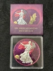 2021 T1 Eagle.999 silver /Yellow Gold Ruthenium  # 325/500 SPACE METALS II