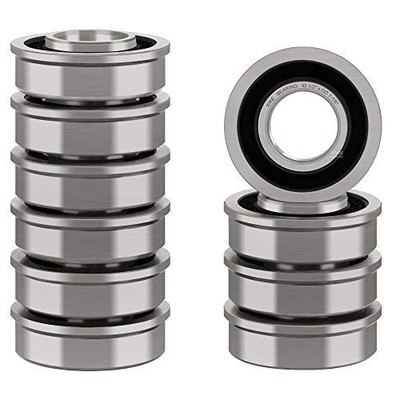 10 Pack Flanged Ball Bearing ID 1/2'' X OD 1-1/8'', Suitable for Lawn Mower,