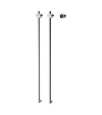Heated Stainless Steel Chrome Towel Wall Mounted Bathroom Towel Rack