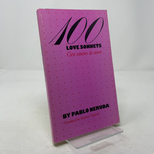 100 Love Sonnets by Pablo Neruda PB First Thus  Very Good 1986