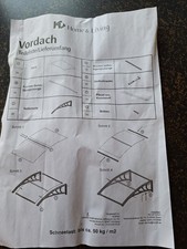 Design- VORDACH/ Türvordach Haustür/ Türüberdachung
