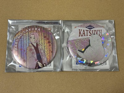 Naruto Sakura Katsuyu Can Badge 2-Piece Set - Hyaku Monogatari Ver - Used