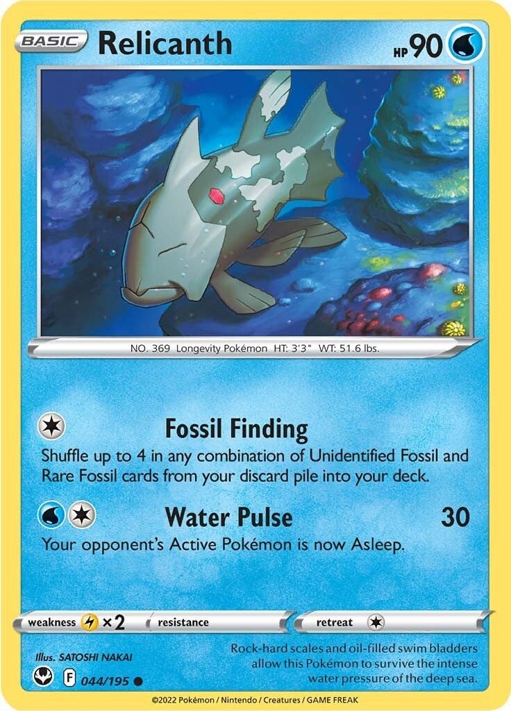 Reverse Holofoil - Relicanth - 044 / NM / English