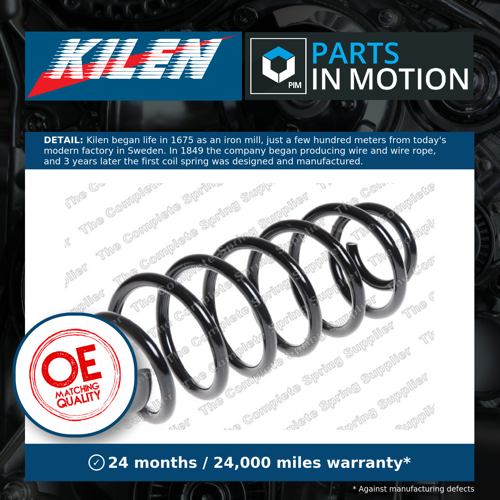 Suspension spring Rear Axle Coil Spring 53268 KILEN for FORD FIESTA VI - Image 11