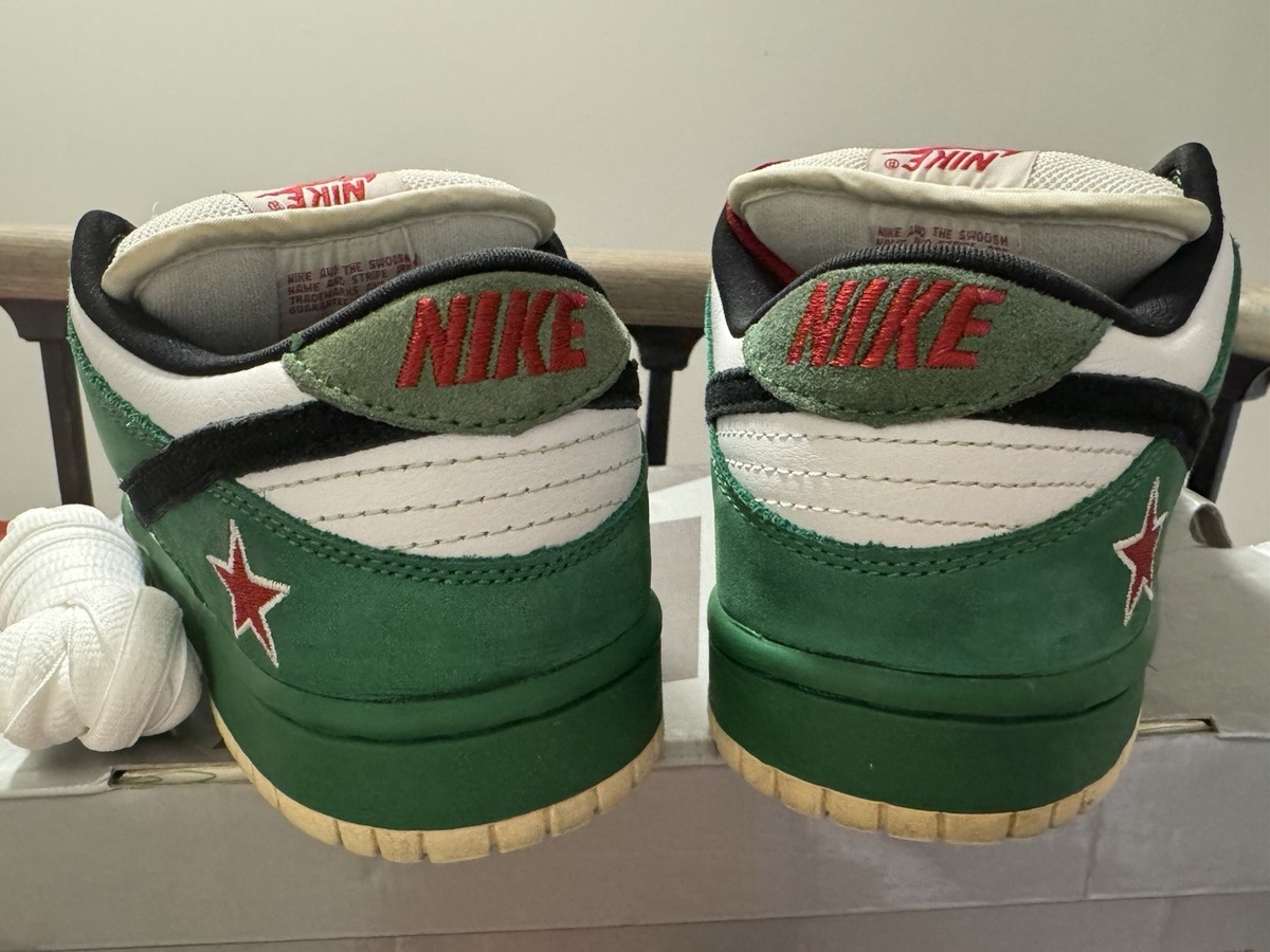 2003 Nike Dunk Low Pro SB HEINEKEN 304292-302 US9 Original OG BOX