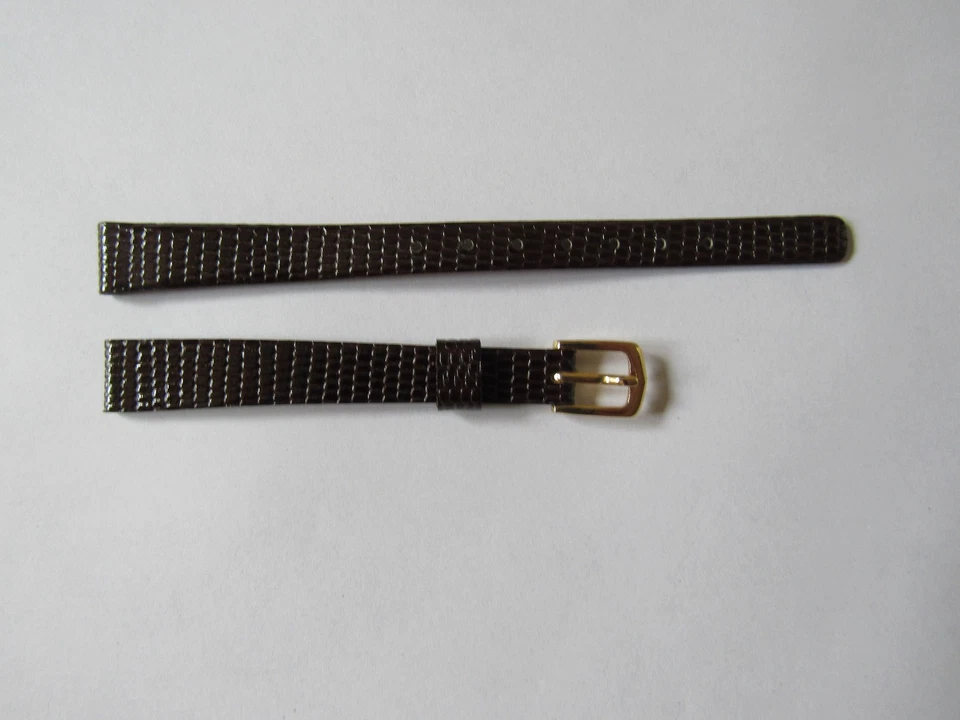 Ancien bracelet femme montre PULSAR 948LC MARRON - Cuir Véritable - 10 mm - TBE - Photo 1/2