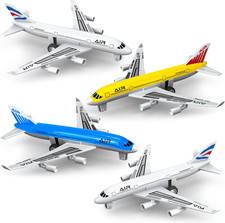Airplane Toys, Metal Plane Pull Back Airplane Toys for 3 4 5 6 7 Years Old Boys