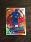 2021-22 Topps Finest Romelu Lukaku Chelsea Napoli Prized Orange Red Fusion SSP
