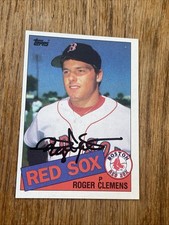 ROGER CLEMENS AUTO Rookie PSA DNA 1985 Topps Baseball 181 Signed AUTO Red Sox