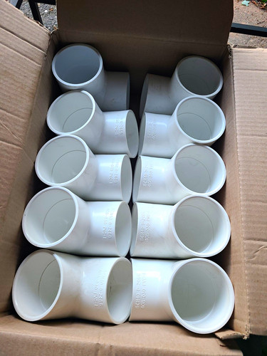 Lot of 10 - 3" Schedule 40 PVC 90° Pressure Elbows Socket x Socket NEW Open Box