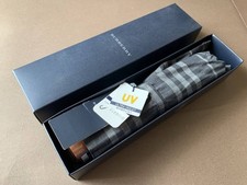 BURBERRY Folding Umbrella Nova Check Gray New 10299
