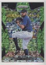 2019 Panini Prizm Tier III Lime Green Donut Circle /199 Brett Kennedy #215 3l1