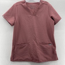 FIGS Casma Scrub Top Women  s Small Mauve Dusty Rose Technical Collection