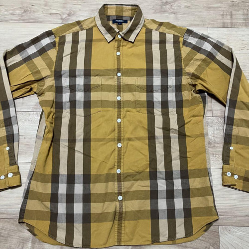 Burberryバーバリー　ナポレオンウールジャケット　タータンチェック　赤38 Burberryバーバリー ナポレオンウールジャケット タータン