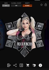 Topps WWE Slam Alexa Bliss💫Iconic Snow Crystal Black Sig Exclusive {DIGITAL}