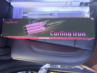 top4ever Curling Iron HE-19 Ceramic Tourmaline Barrel Pink