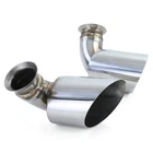 Exhaust Tailpipes Stainless Steel Oval 115*85mm For Porsche 911 996 98-01 3.4 221kw