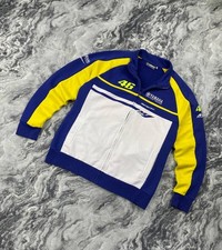 Felpa Vintage Valentino Rossi VR46 Yamaha Racing Team Full Zip Uomo Taglia L