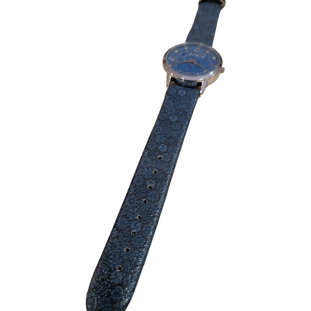 Orologio donna Gattinoni cassa scura cinturino in tessuto blu — foto 4