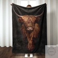 Highland Cow Blanket Super Soft Warm Highland Cow Throw Blanket Lightweight