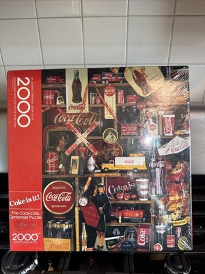 Hallmark Springbok Puzzle Coca-Cola Coke Is It 2000 Piece Jigsaw 1986 NEW SEALED