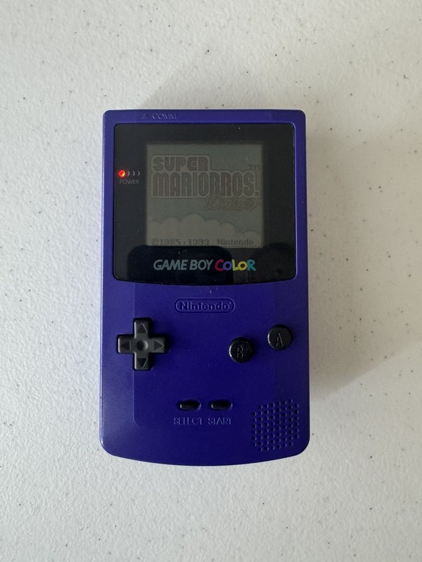 Nintendo Game Boy Color Grape Handheld Console - TESTED, AUTHENTIC