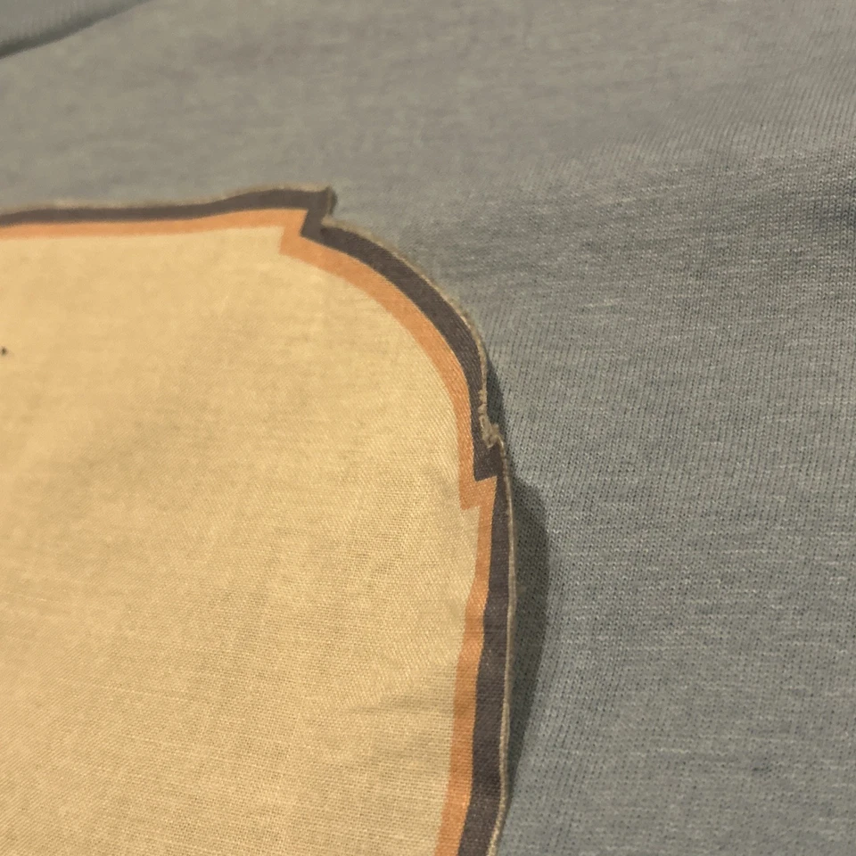 Camiseta vintage para mujer L azul hierro sobre mezcla de algodón Granny Core A23 Foto 2 de 4