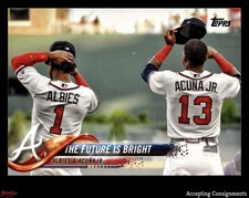 2018 Topps Update The Future is Bright Ozzie Albies, Ronald Acuna Jr. RC ROOKIE