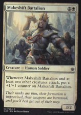 Makeshift Battalion - War of the Spark: #22, Magic: The Gathering Nm C290