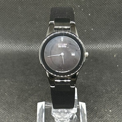 CITIZEN Ladies Eco-Drive Black Leather J015-s086949 Black Leather Solar Watch