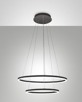 LED HäNgelampe Schwarz IP40 Metall Ø60 Cm 3000 K Pendelleuchte Wohnzimmer