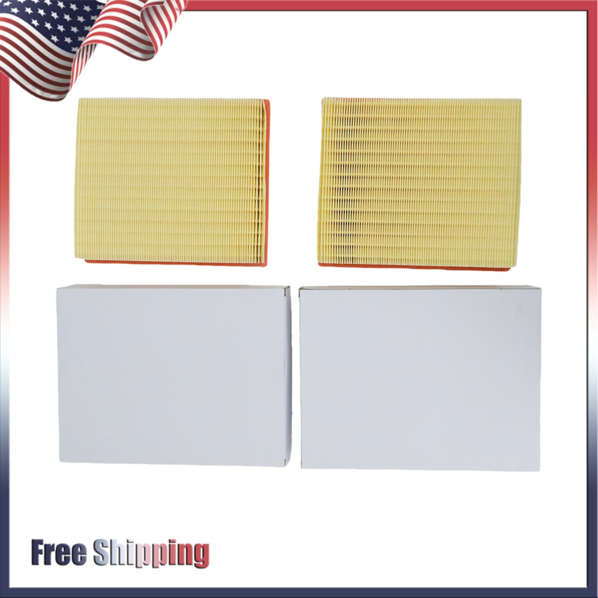 PF57594PA 2pcs Air Filter For 1998-2002 Rolls Royce Silver Seraph Models