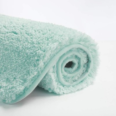 Soft Non-Slip Microfiber Bath Mat Water Absorbent Shaggy Rug for Bathroom