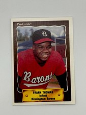 1990 ProCards Minor League Frank Thomas #1116 (RC) Barons White Sox HOF