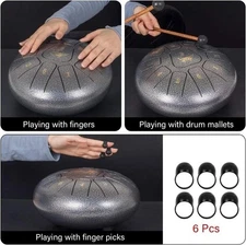 Steel Tongue Drum Panda Drum 11 Notes 10 Inch Tank drum percussion