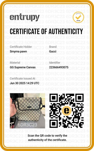 Gucci GG Supreme Monogram Small Crossbody Flap Bag SPB-JB 350761 - Picture 16 of 16