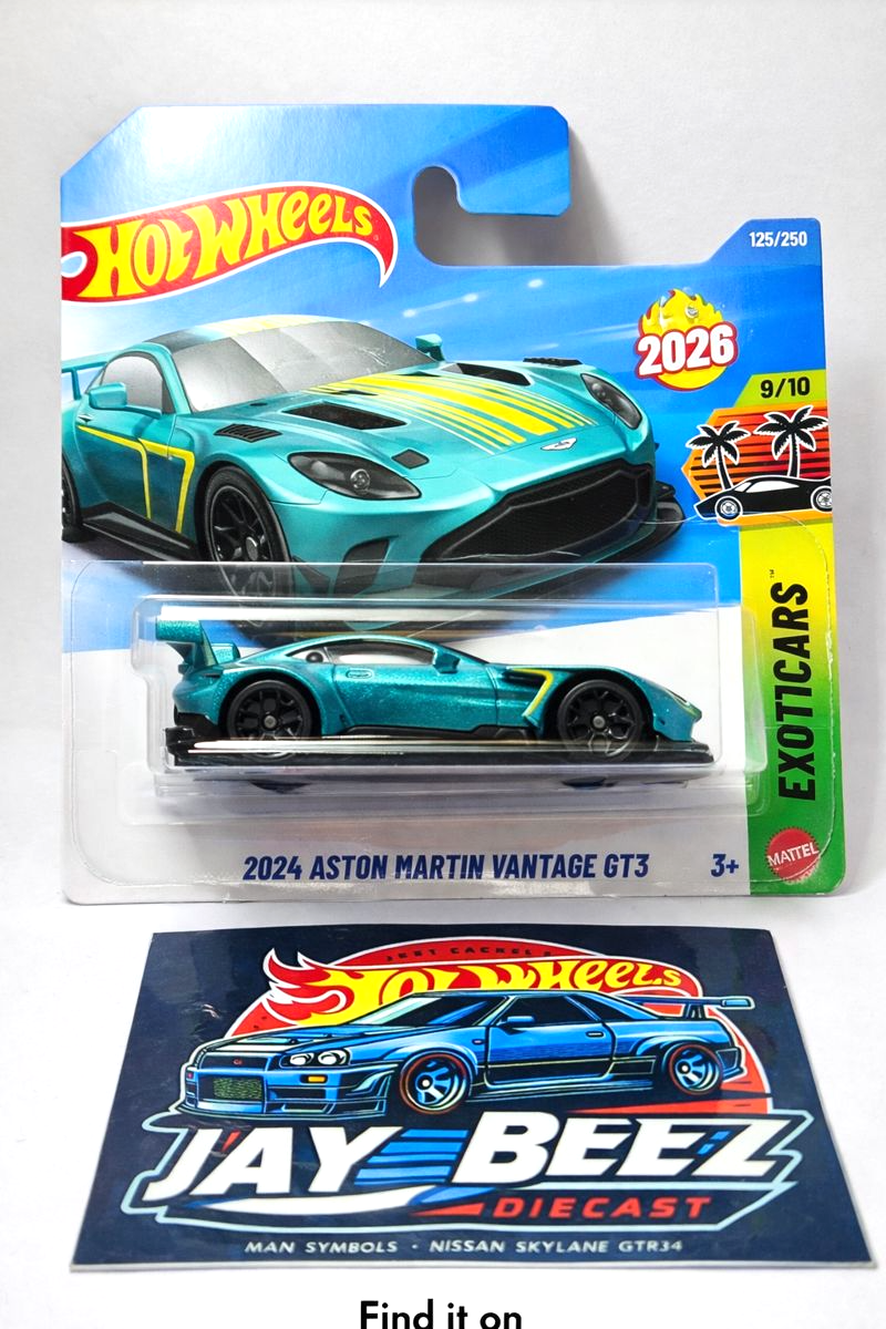 Hot Wheels 2026 NEW Case F 2024 Aston Martin Vantage GT3 SC (Promo