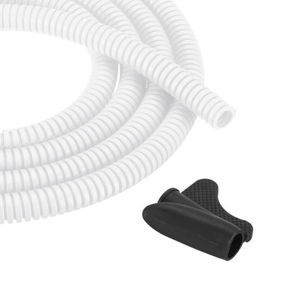 1/4 Inch 50ft Split Wire Loom Tubing, Flexible Cord Protectors with Installat...