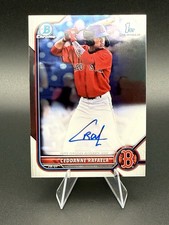 CEDDANNE RAFAELA 2022 BOWMAN CHROME #CPA-CRL 1ST PROSPECT AUTO RED SOX