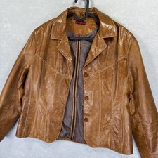 Vintage Wilsons Leather Womens L Light Brown ...