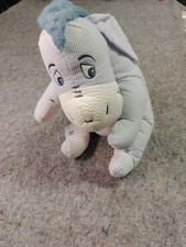 Disney Store Winnie The Pooh Seersucker Eeyore Donkey 15" Plush Stuffed Animal