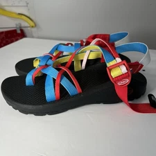 Chaco Women's 7 Mega Z Cloud Sandals Woodstock Dove Guitar strappy blue