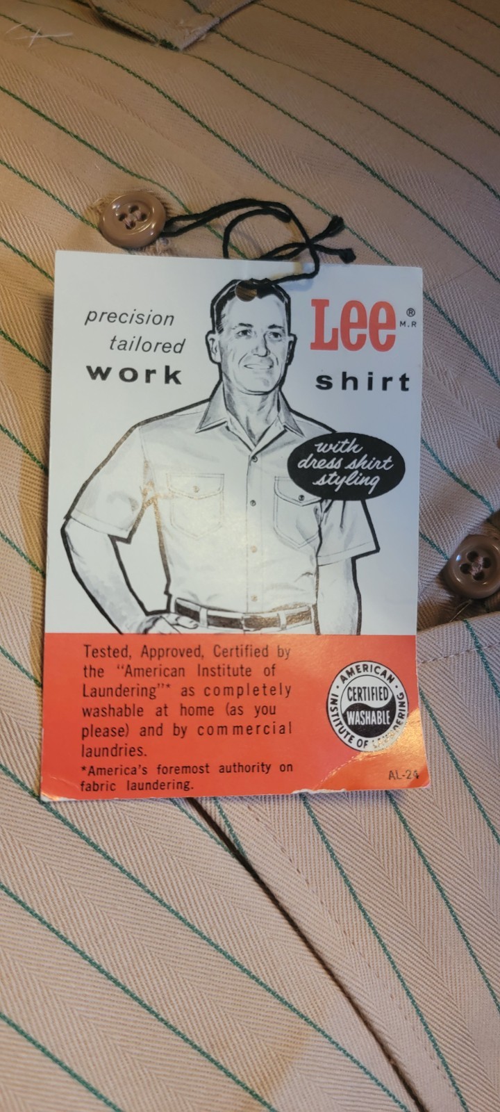 40s/50S LEE Sanforized Work Shirt  Union Made USA… - image 1