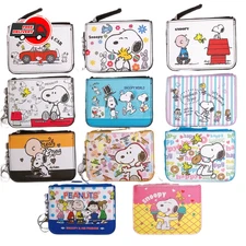 Snoopy Charlie Brown Coin Purse Cute Wallet Women Zipper Card Holder Pouch Cases
