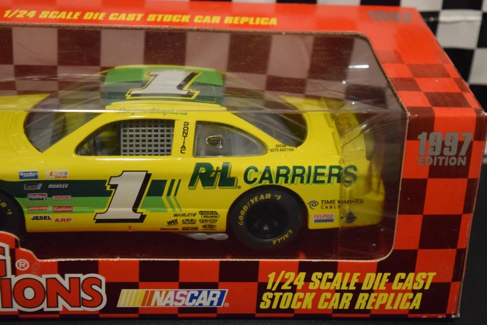 Pontiac 1997 Racing Champions #1 R&L Carrier Morgan Shepherd escala 1:24 Foto 3 de 4