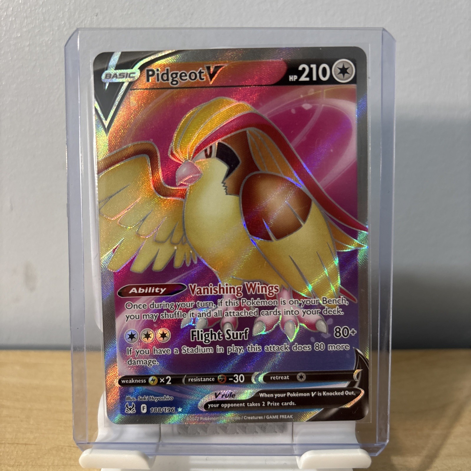 Pidgeot V (188/196) - Lost Origin - Pokémon TCG - NM