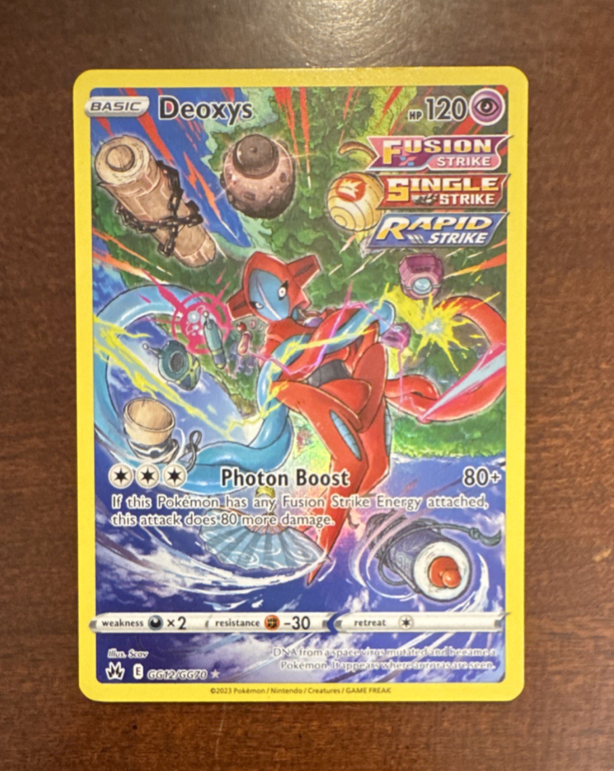 Pokémon Deoxys Crown Zenith Galarian Gallery Ultra Rare Holo GG12/G…