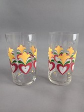 DDR Gläser farbig 2 Stück Saftgläser Trinkgläser gedeckter Tisch NOSTALGIE Retro