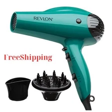Revlon 1875W IONIC Volume Booster Hair Dryer, Green